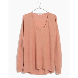 Madewell Kimball Pull Over Sweater Medium‎ Merino Wool Alpaca Harvest Ora…